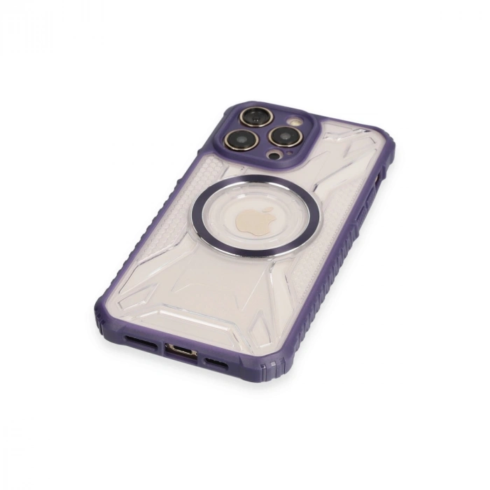 Apple İphone 12 Pro Max Kılıf Prag Magneticsafe Kapak - Derin Mor