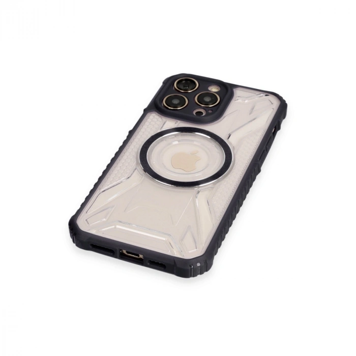 Apple İphone 12 Pro Max Kılıf Prag Magneticsafe Kapak - Siyah