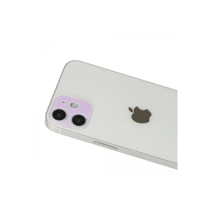 Apple İphone 12 Rainbow Kamera Lens Koruma Cam - Mor