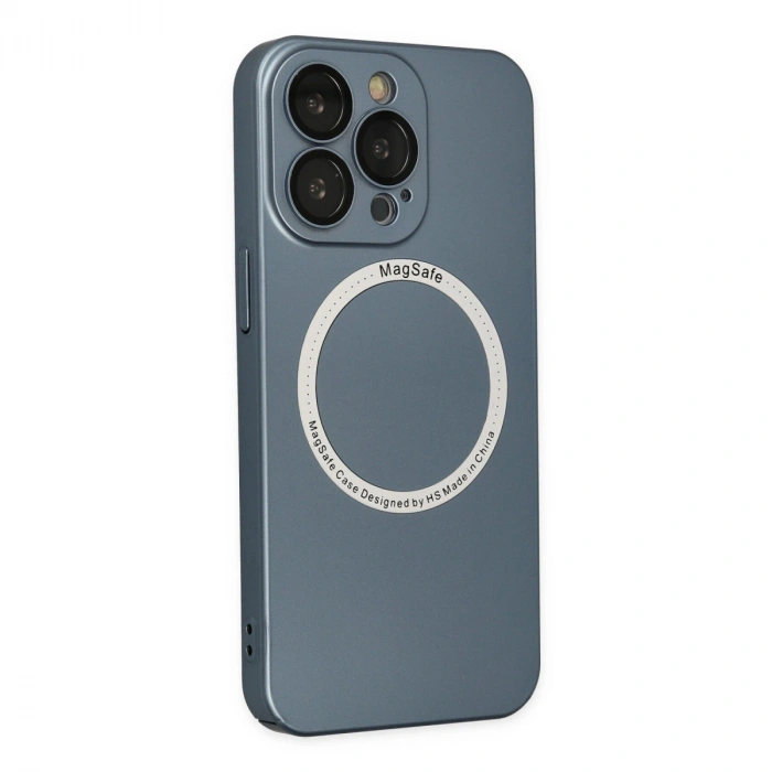 Apple İphone 13 Pro Kılıf Jack Magneticsafe Lens Silikon - Sierra Blue