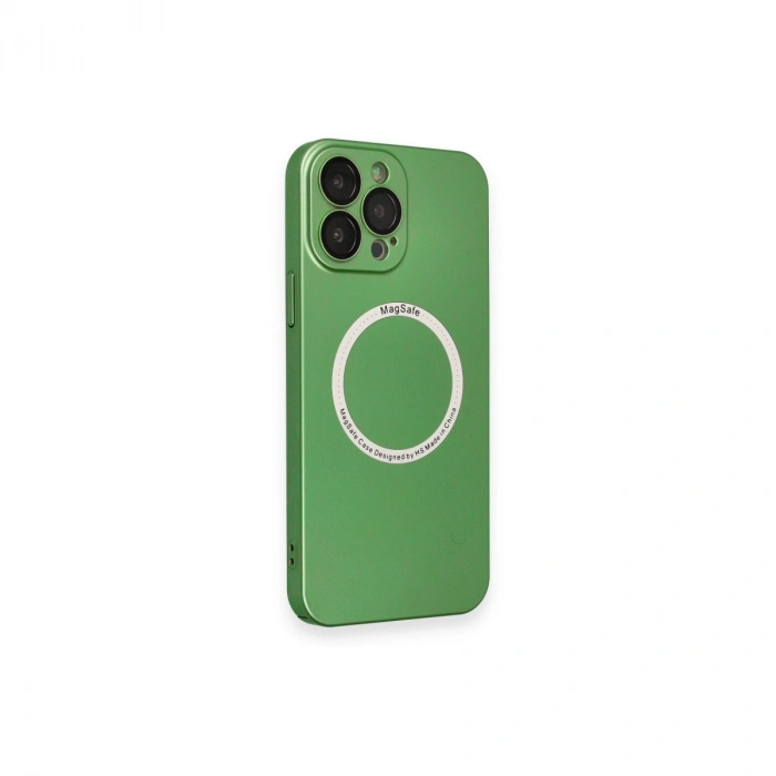Apple İphone 13 Pro Kılıf Jack Magneticsafe Lens Silikon - Yeşil