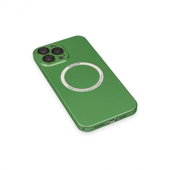 Apple İphone 13 Pro Kılıf Jack Magneticsafe Lens Silikon - Yeşil