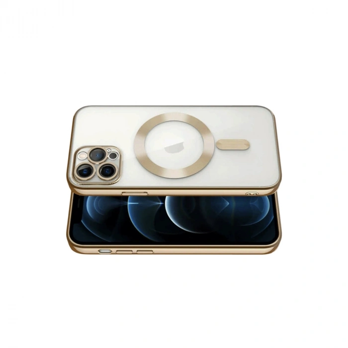 Apple İphone 13 Pro Kılıf Kross Magneticsafe Kapak - Gold