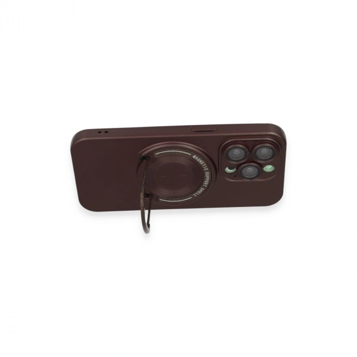Apple İphone 13 Pro Kılıf Lukka Magneticsafe Kapak - Kahverengi