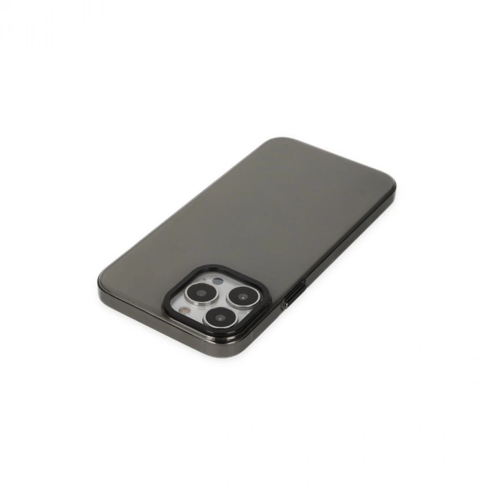 Apple İphone 13 Pro Max Kılıf Anka Pc Sert Metal Kapak - Siyah