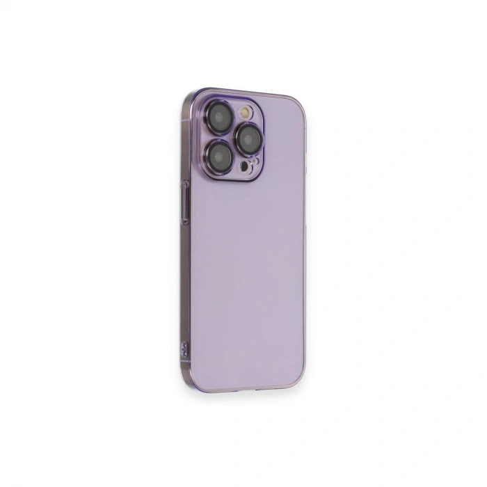 Apple İphone 13 Pro Max Kılıf Armada Lensli Kapak - Lila