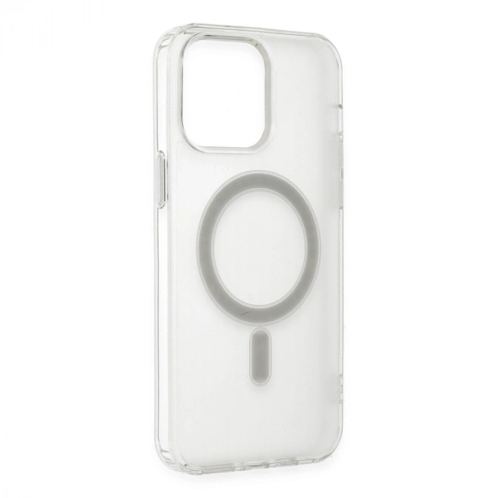 Apple İphone 13 Pro Max Kılıf Matte Şeffaf Magneticsafe - Şeffaf
