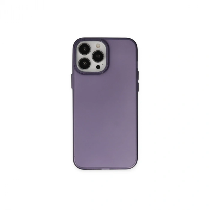 Apple İphone 13 Pro Max Kılıf Modos Metal Kapak - Derin Mor