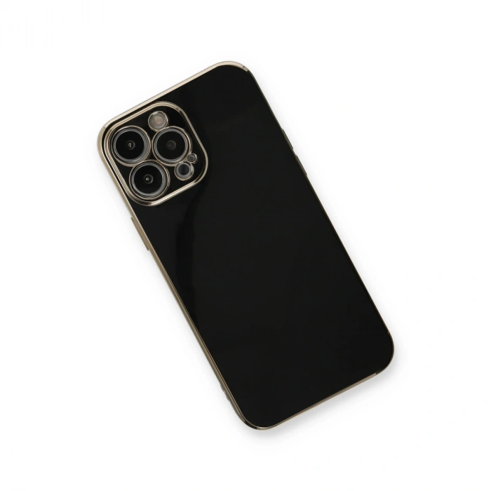Apple İphone 13 Pro Max Kılıf Volet Silikon - Siyah