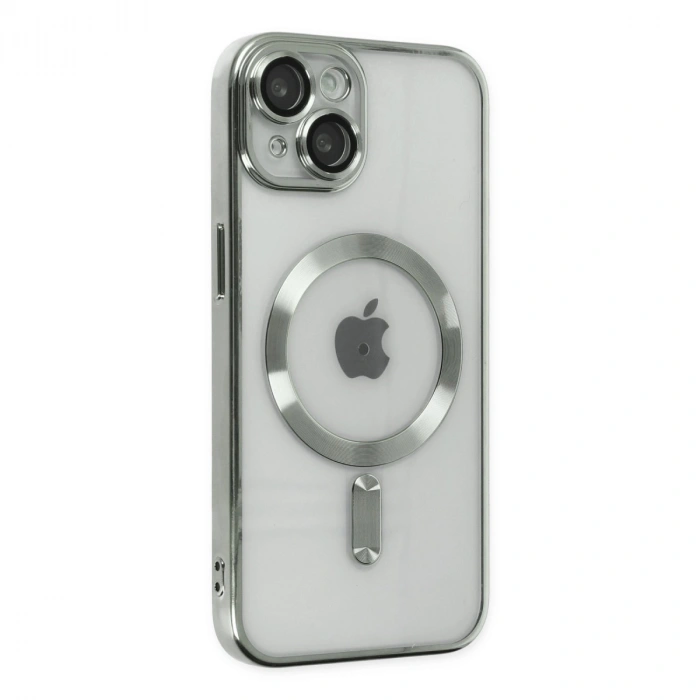 Apple İphone 14 Kılıf Kross Magneticsafe Kapak - Gümüş