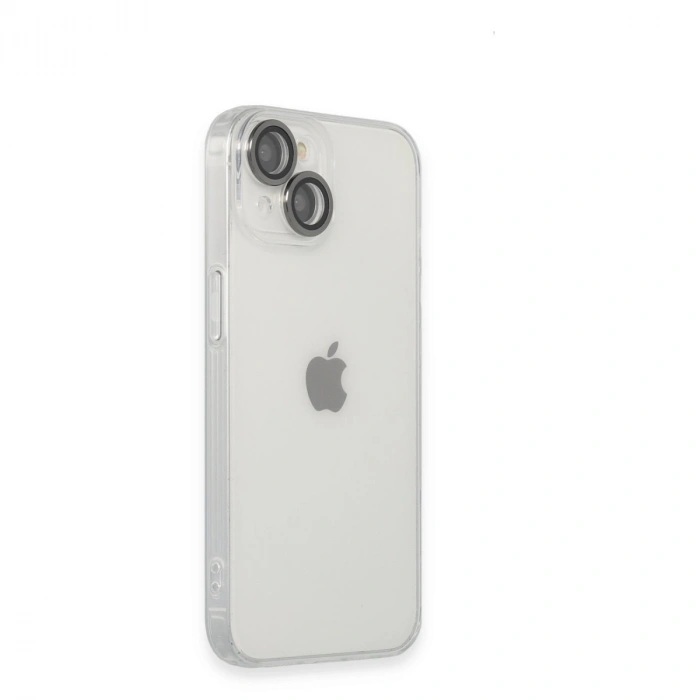 Apple İphone 14 Kılıf Luko Lens Silikon - Siyah