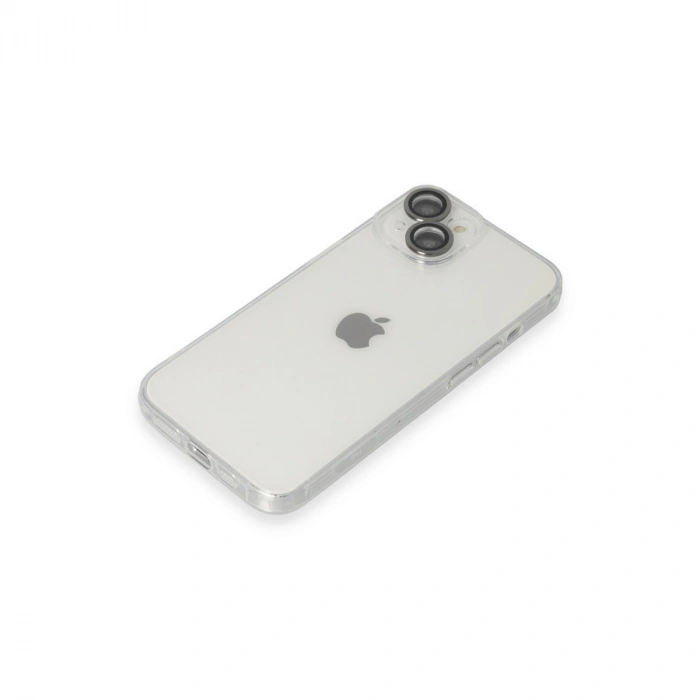 Apple İphone 14 Kılıf Luko Lens Silikon - Siyah