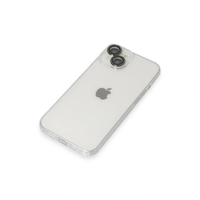 Apple İphone 14 Kılıf Luko Lens Silikon - Yeşil
