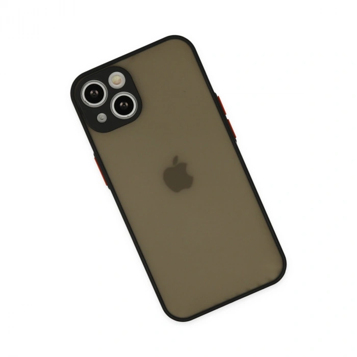 Apple İphone 14 Kılıf Montreal Silikon Kapak - Siyah