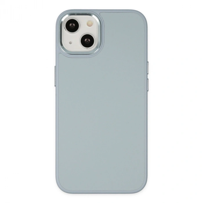 Apple İphone 14 Plus Kılıf Asya Deri Silikon - Sierra Blue