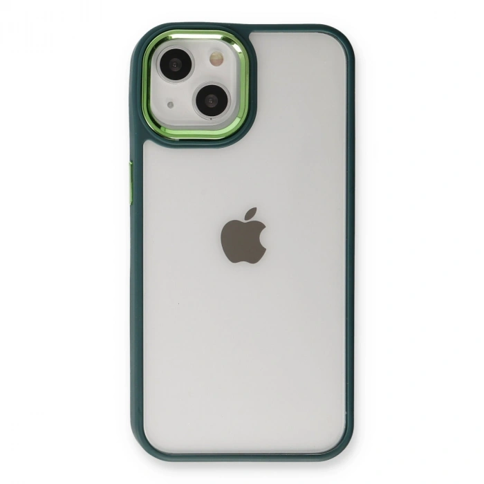 Apple İphone 14 Plus Kılıf Dora Kapak - Haki Yeşil