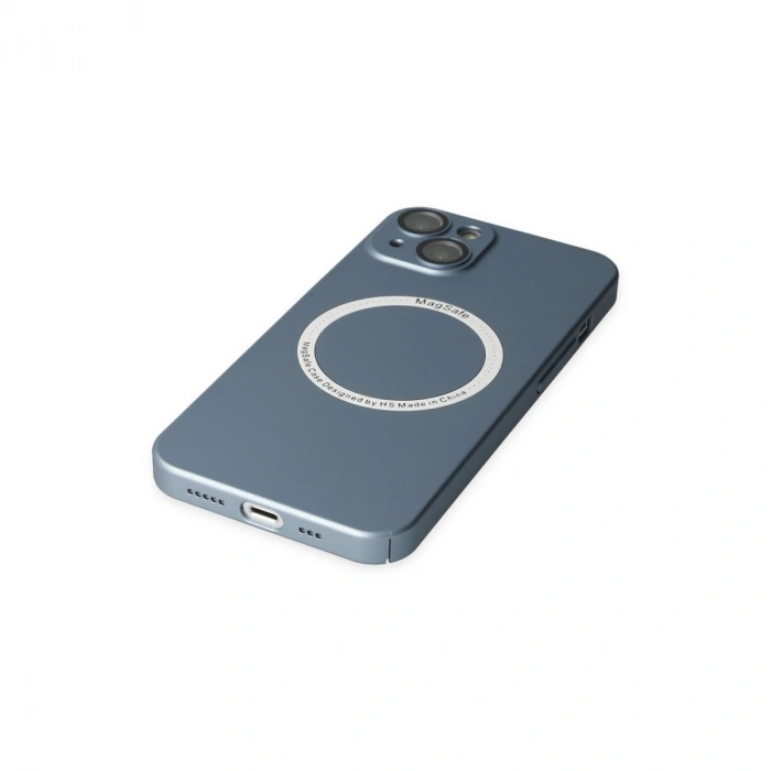 Apple İphone 14 Plus Kılıf Jack Magneticsafe Lens Silikon - Sierra Blue