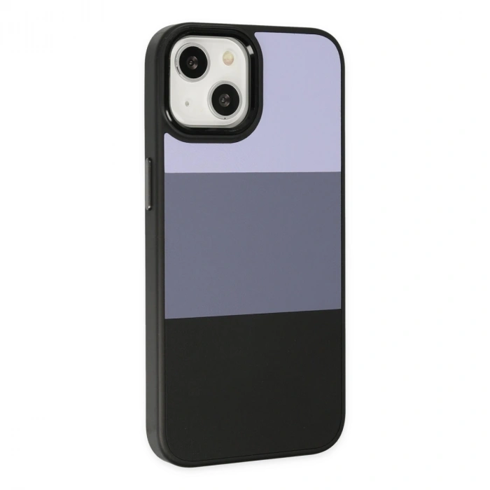 Apple İphone 14 Plus Kılıf King Kapak - Lila-siyah