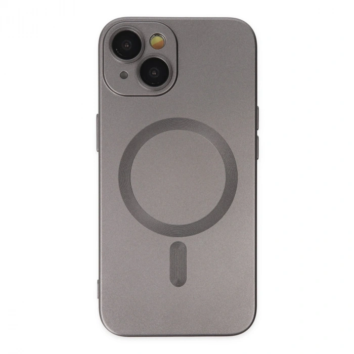 Apple İphone 14 Plus Kılıf Moshi Lens Magneticsafe Silikon - Füme