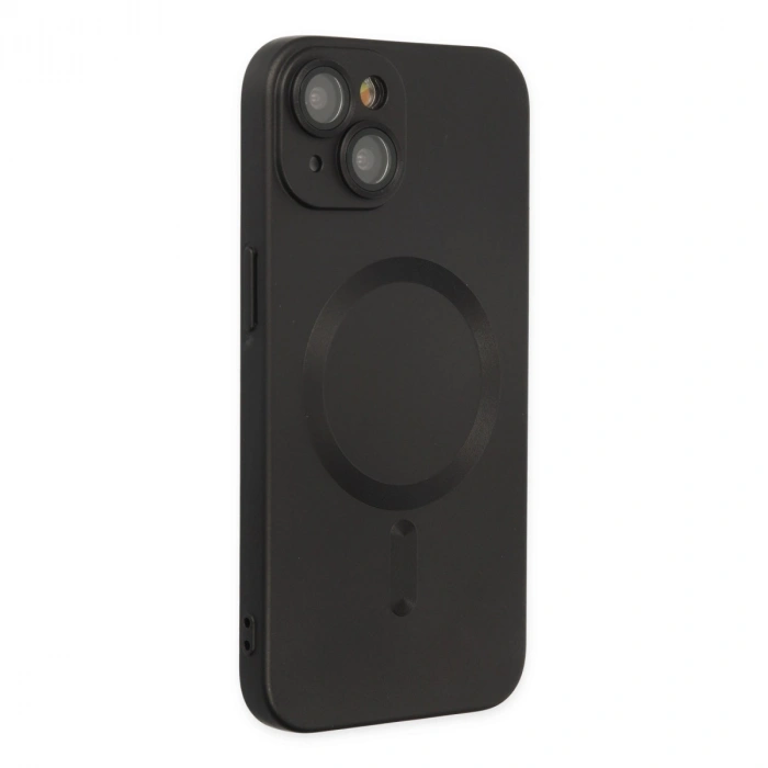 Apple İphone 14 Plus Kılıf Moshi Lens Magneticsafe Silikon - Siyah