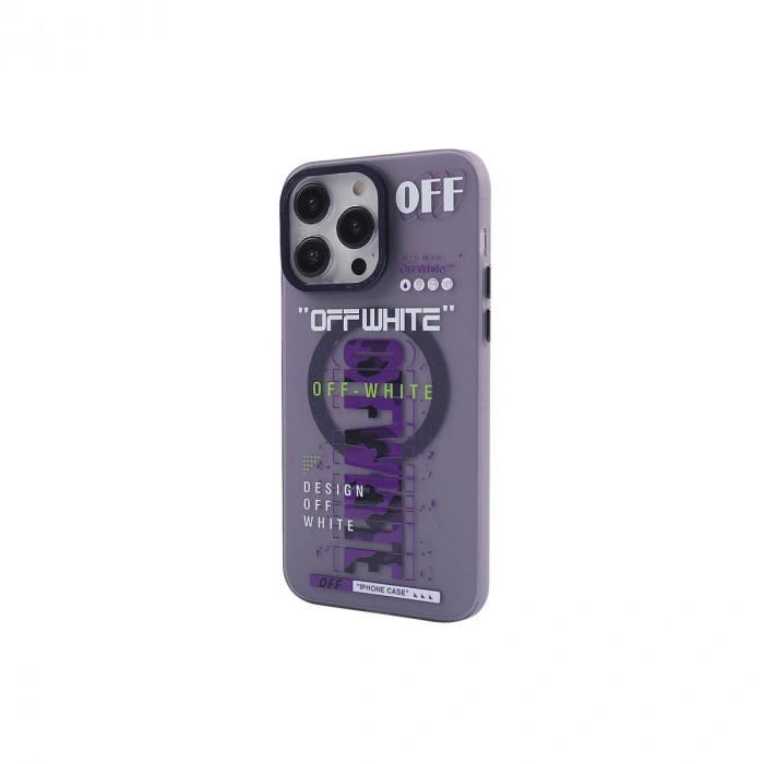 Apple İphone 14 Pro Kılıf Apollo Magneticsafe Desenli Kapak - Apollo Mor - 3