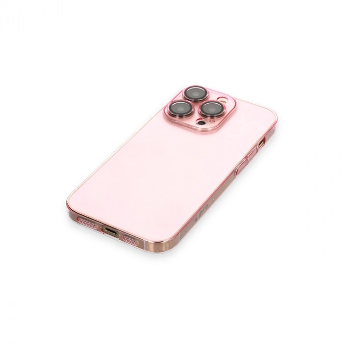 Apple İphone 14 Pro Kılıf Armada Lensli Kapak - Rose Gold
