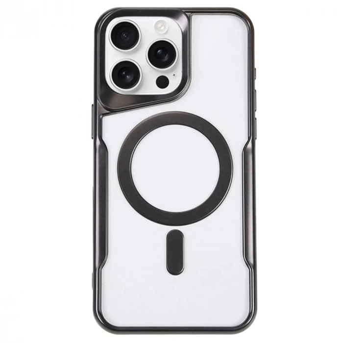 Apple İphone 14 Pro Kılıf Boyi Magsafe Silikon Kapak - Siyah