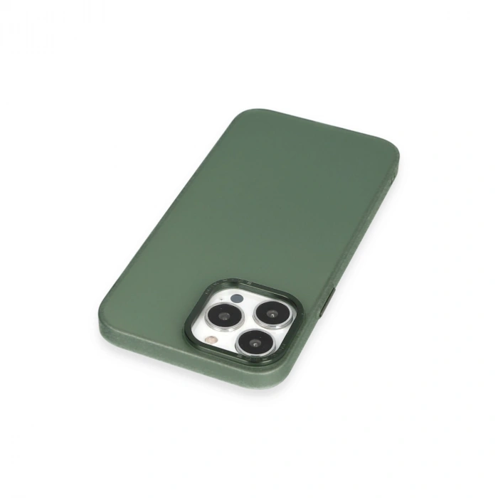 Apple İphone 14 Pro Kılıf Modos Metal Kapak - Koyu Yeşil