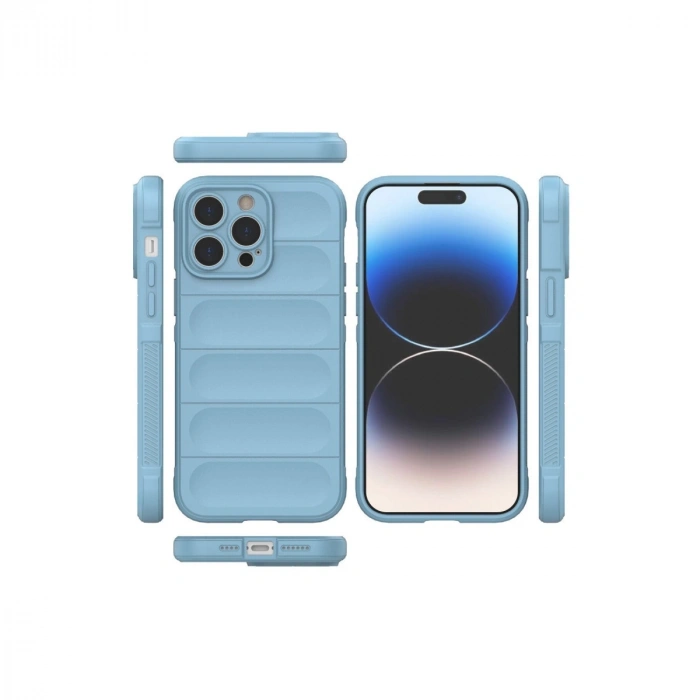 Apple İphone 14 Pro Kılıf Optimum Silikon - Sky Blue