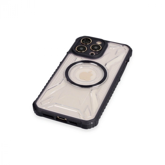 Apple İphone 14 Pro Kılıf Prag Magneticsafe Kapak - Siyah