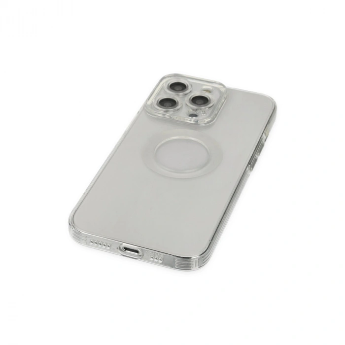 Apple İphone 14 Pro Kılıf Santa Lens Silikon - Şeffaf
