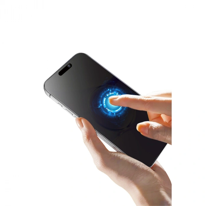 Apple İphone 14 Pro Max Bilvis 5in1 5d Magic Hayalet Cam Ekran Koruyucu - Siyah