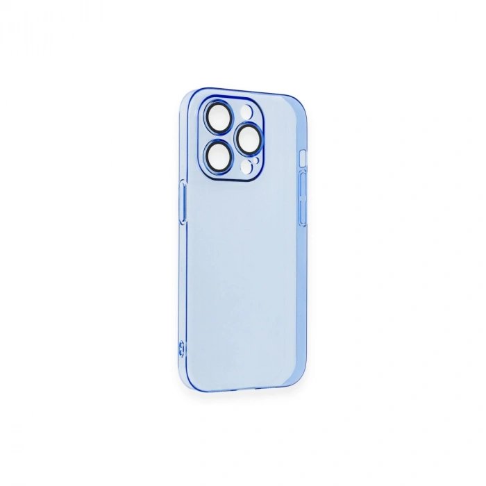 Apple İphone 14 Pro Max Kılıf Armada Lensli Kapak - Sierra Blue