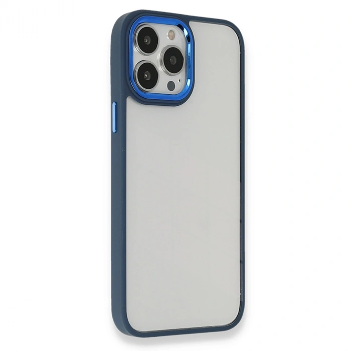 Apple İphone 14 Pro Max Kılıf Dora Kapak - Mavi