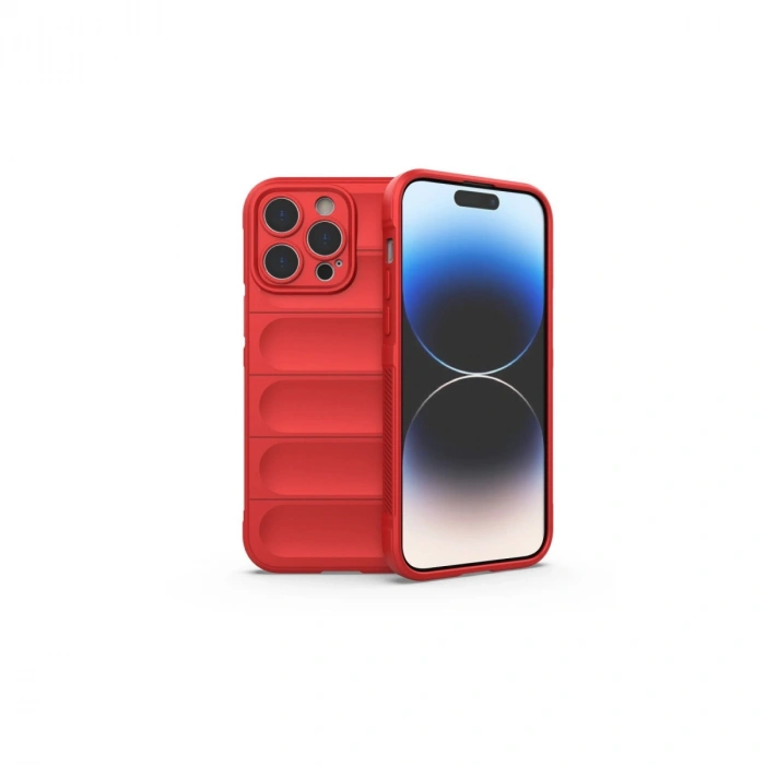 Apple İphone 14 Pro Max Kılıf Optimum Silikon - Kırmızı