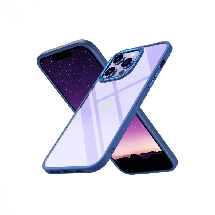 Apple İphone 14 Pro Max Kılıf Power Silikon - Mavi