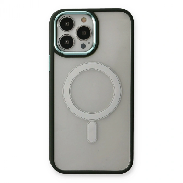 Apple İphone 14 Pro Max Kılıf Room Magneticsafe Silikon - Köknar Yeşili