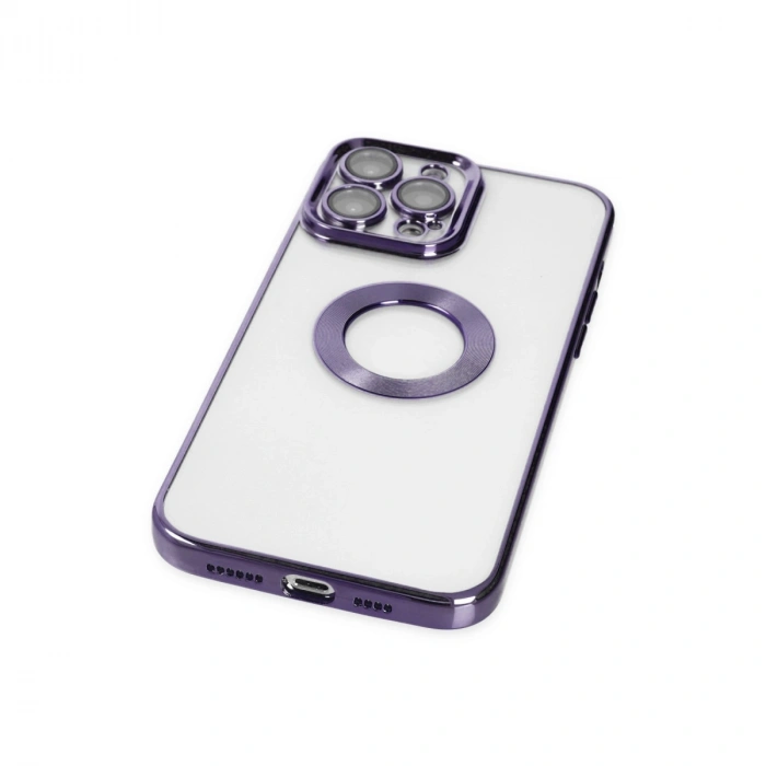 Apple İphone 14 Pro Max Kılıf Slot Silikon - Mor