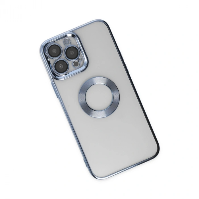 Apple İphone 14 Pro Max Kılıf Slot Silikon - Sierra Blue