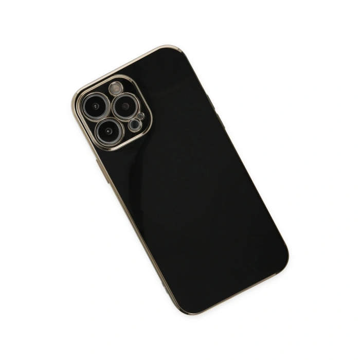 Apple İphone 14 Pro Max Kılıf Volet Silikon - Siyah