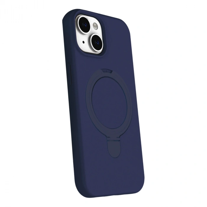 Apple İphone 14 Regal Magsafe Standlı Kapak - Lacivert