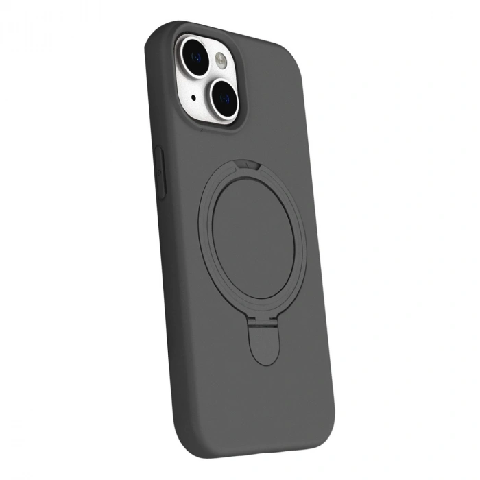 Apple İphone 14 Regal Magsafe Standlı Kapak - Titan Gri