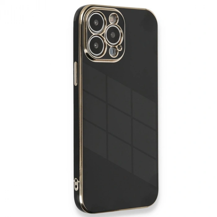 Apple İphone 15 Pro Kılıf Volet Silikon - Siyah