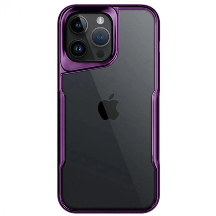 Apple İphone 15 Pro Max Kılıf Boyi Silikon Kapak - Derin Mor