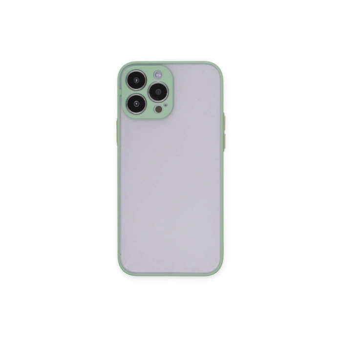 Apple İphone 15 Pro Max Kılıf Montreal Silikon Kapak - Açık Yeşil