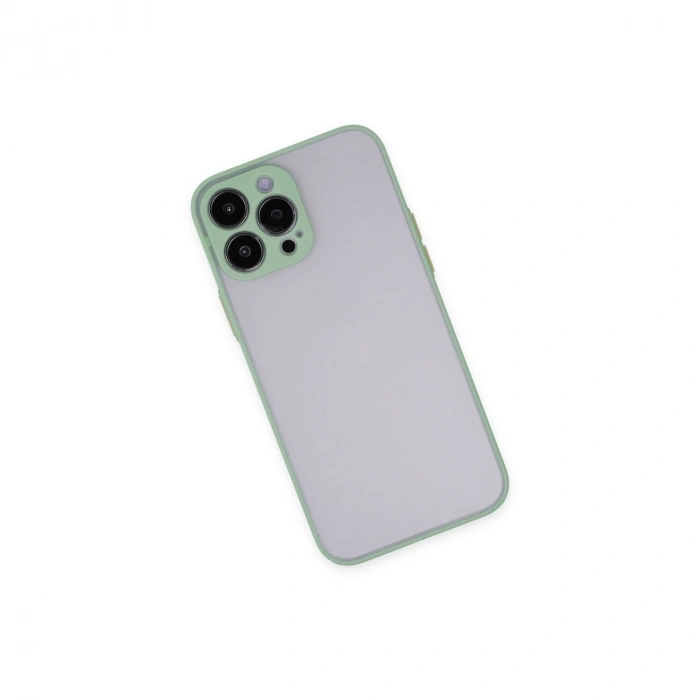 Apple İphone 15 Pro Max Kılıf Montreal Silikon Kapak - Açık Yeşil