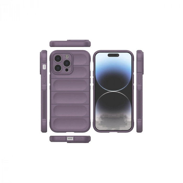 Apple İphone 15 Pro Max Kılıf Optimum Silikon - Mor