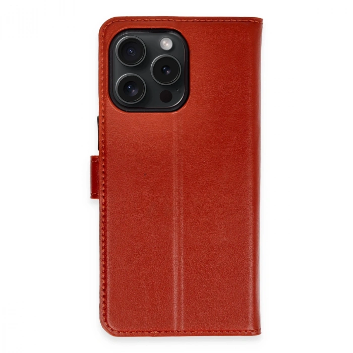 Apple İphone 15 Pro Max Kılıf Trend S Plus Kapaklı Kılıf - Kırmızı