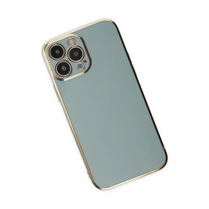 Apple İphone 15 Pro Max Kılıf Volet Silikon - Açık Yeşil