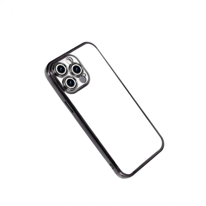 Apple İphone 15 Pro Max Razer Lensli Silikon - Siyah